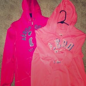 Two Aeropostale’s hoodie an jacket